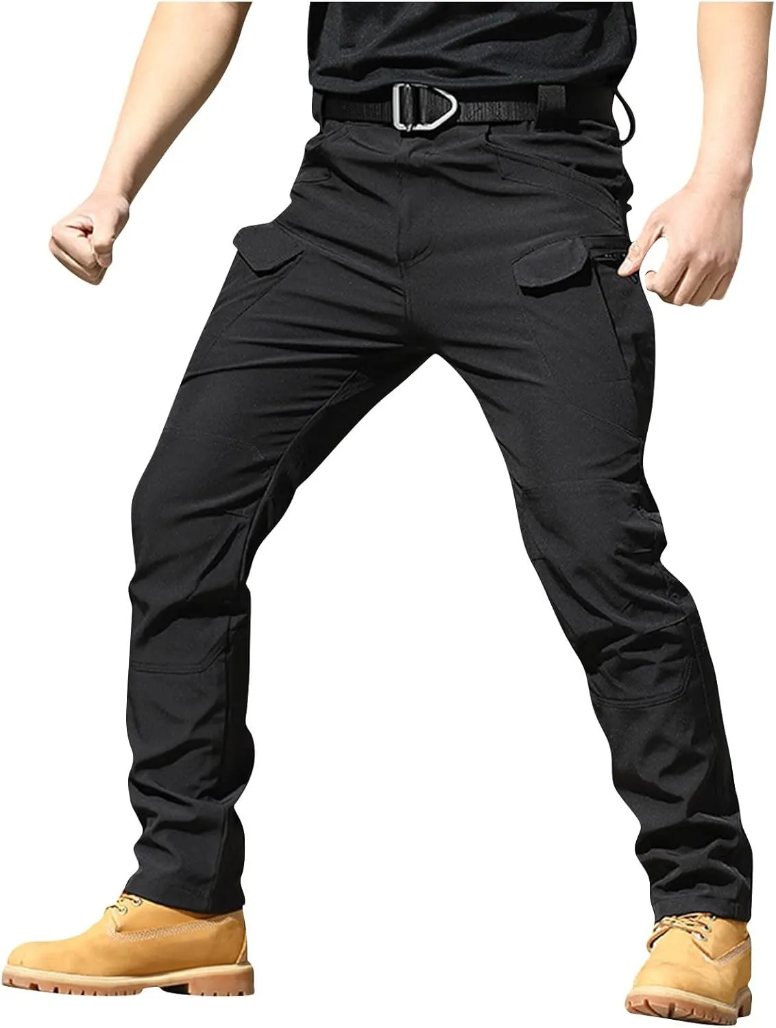 Tactical Pants for Men Cargo Pants with Multi Pockets Gym Work Pants Outdoor Hiking Pants Summer Casual Trousers