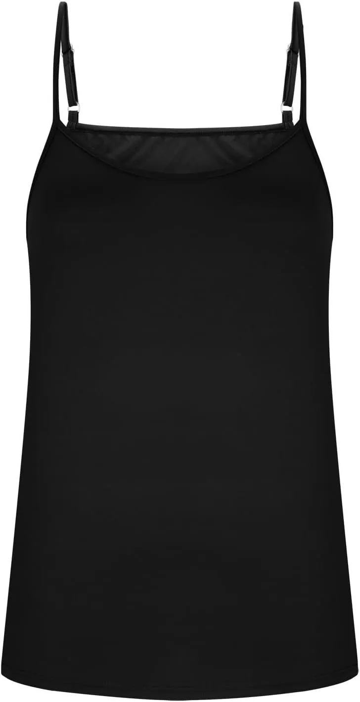 Tank Tops for Women Summer Spaghetti Strap Scoop Neck Sleeveless Camisole Casual Fashion Solid Loose Fit Cami Shirts