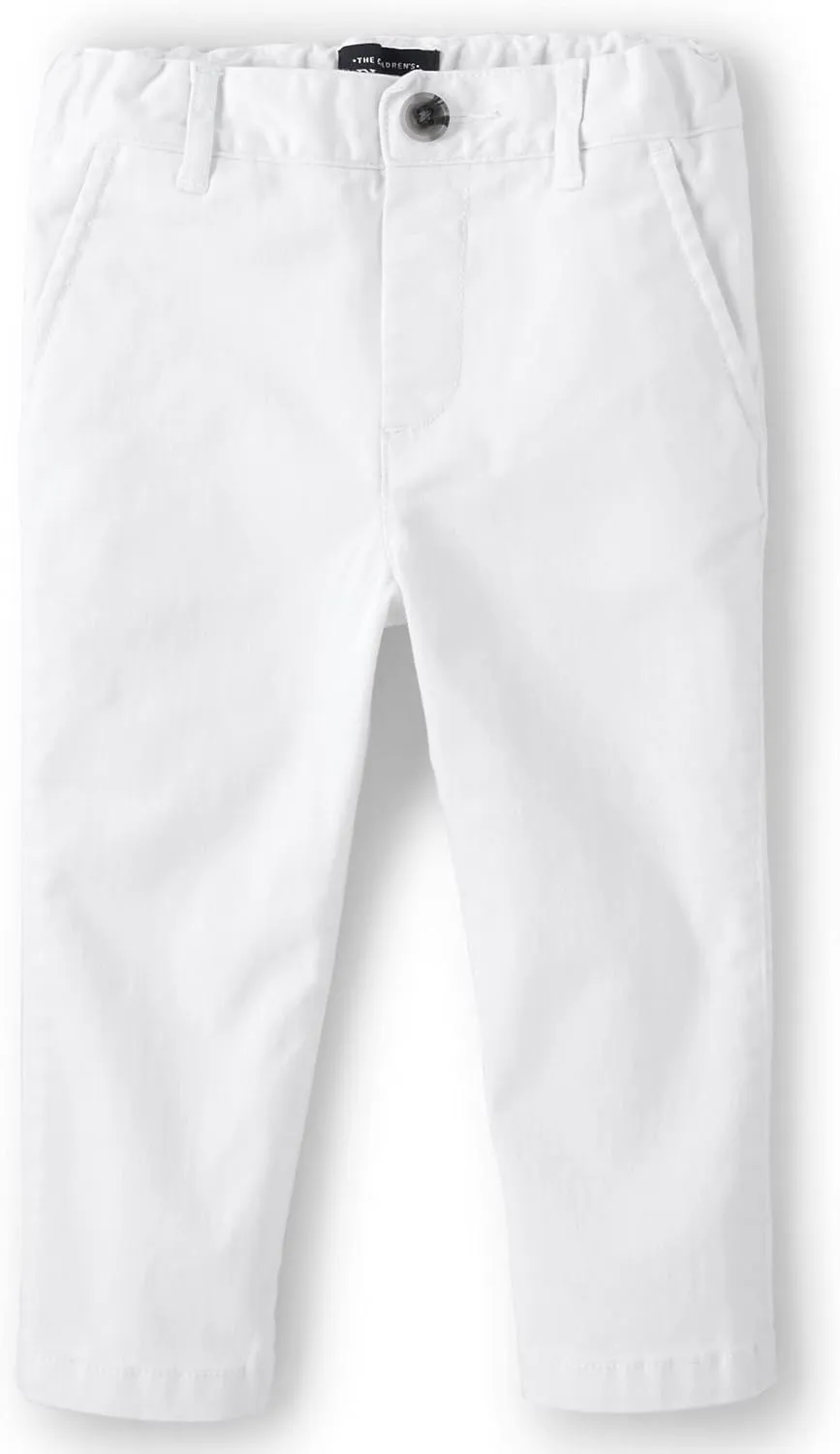 The Children's Place Baby Boys' and Toddler Stretch Skinny Chino Pants