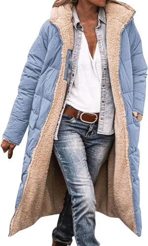 Today Prime on Womens Fleece Zip Up Jacket Thickened Down Jacket Womens Light Jackets Casual Womens A Line Winter Coat Puffer Winter Jackets Items 93 Percent Off