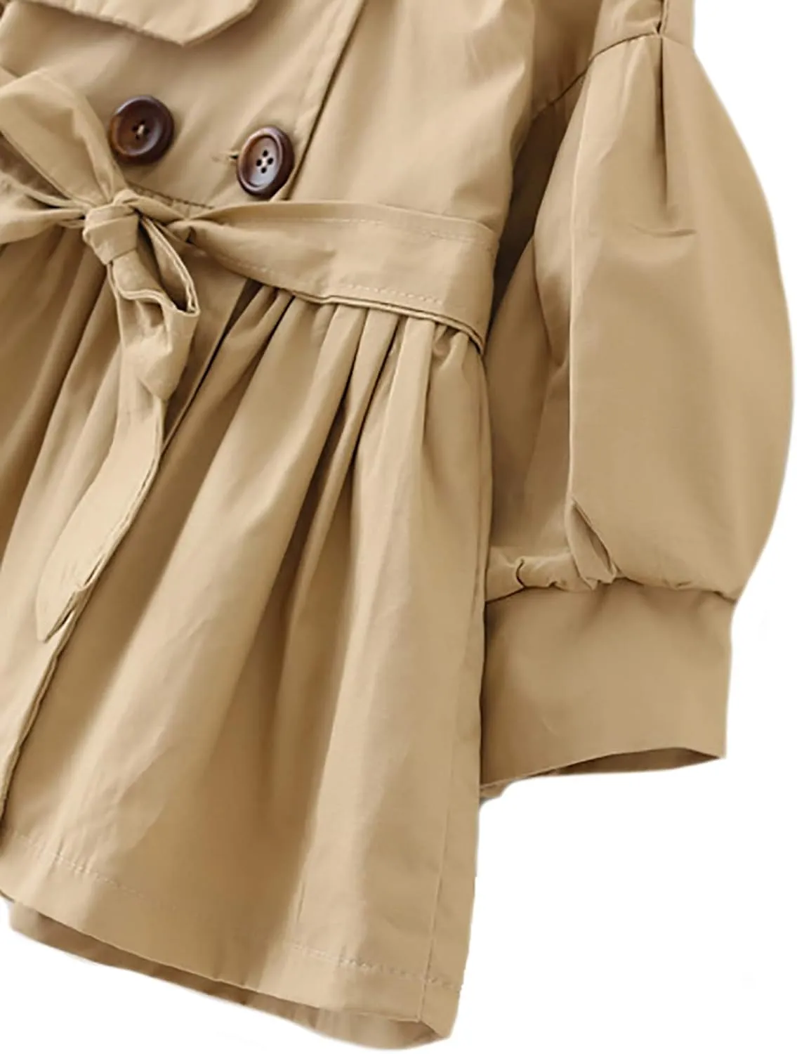 Toddler Girl Spring Autumn Windbreaker Jacket Trench Coat for 1-4 Years