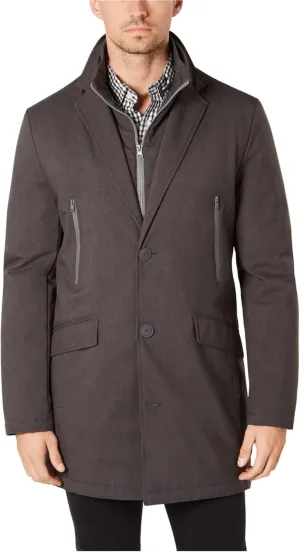 Tommy Hilfiger Mens Robert Raincoat, Grey, 36 Short