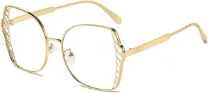 Vintage Metal Sunglasses Uv400 Gradient Brown Pink Shades Fashionable Sun Glasses for Men and Women