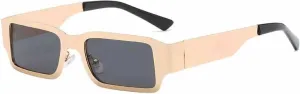 Vintage Small Rectangle Metal Frame Sunglasses Women and Men Fashion Trend Street Photography Sun Glasses Uv400