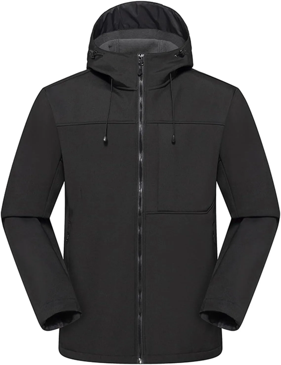 Waterproof Jackets For Men Casual Outdoor Outwear Winter Windproof Snow Coat Hiking Parka Jacket With Multi-Pockets
