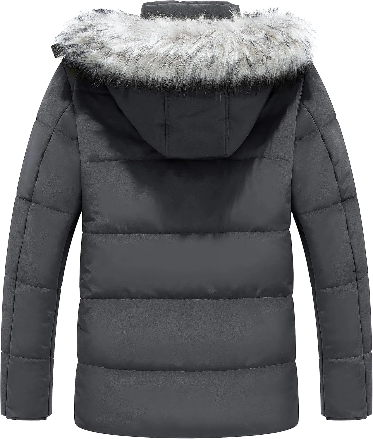 WenVen Men's Winter Puffer Coat Thicken Winter Warm Padded Jacket with Hood