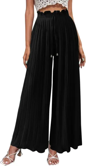 Wide Leg Pants for Women Casual Loose Fit Lounge Pants Lightweight Athletic Harem Pants Walking Linen Pants
