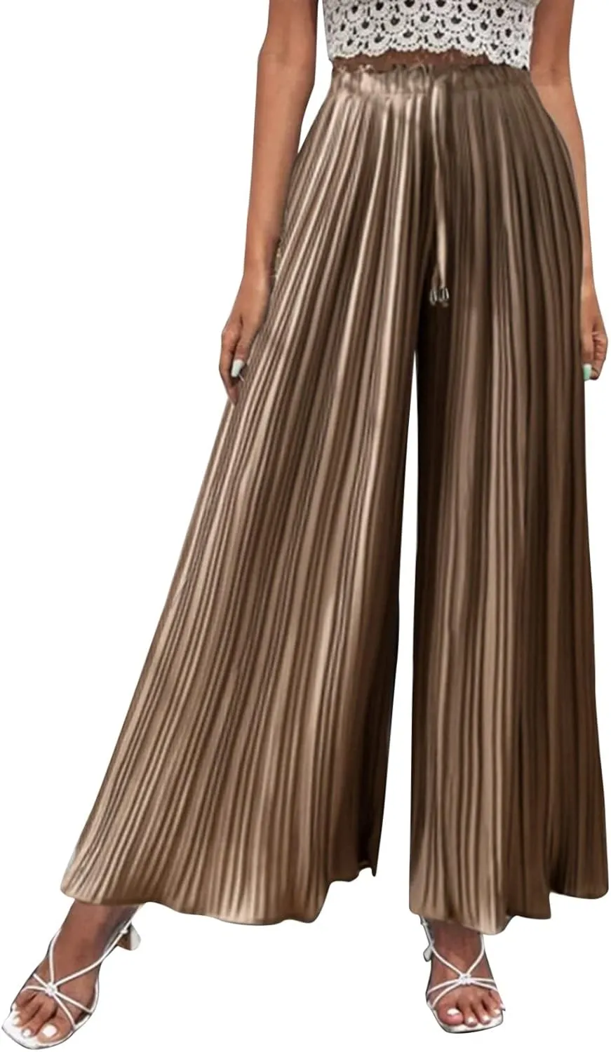 Wide Leg Pants for Women Casual Loose Fit Lounge Pants Lightweight Athletic Harem Pants Walking Linen Pants