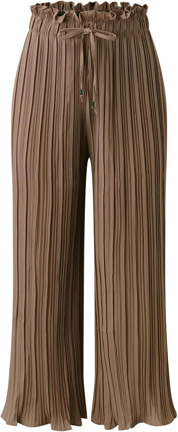 Wide Leg Pants for Women Casual Loose Fit Lounge Pants Lightweight Athletic Harem Pants Walking Linen Pants