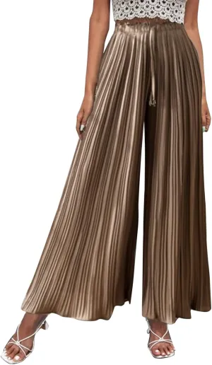 Wide Leg Pants for Women Casual Loose Fit Lounge Pants Lightweight Athletic Harem Pants Walking Linen Pants