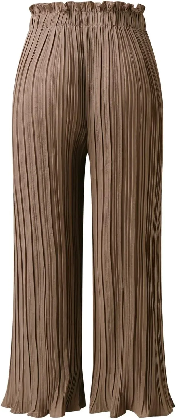 Wide Leg Pants for Women Casual Loose Fit Lounge Pants Lightweight Athletic Harem Pants Walking Linen Pants