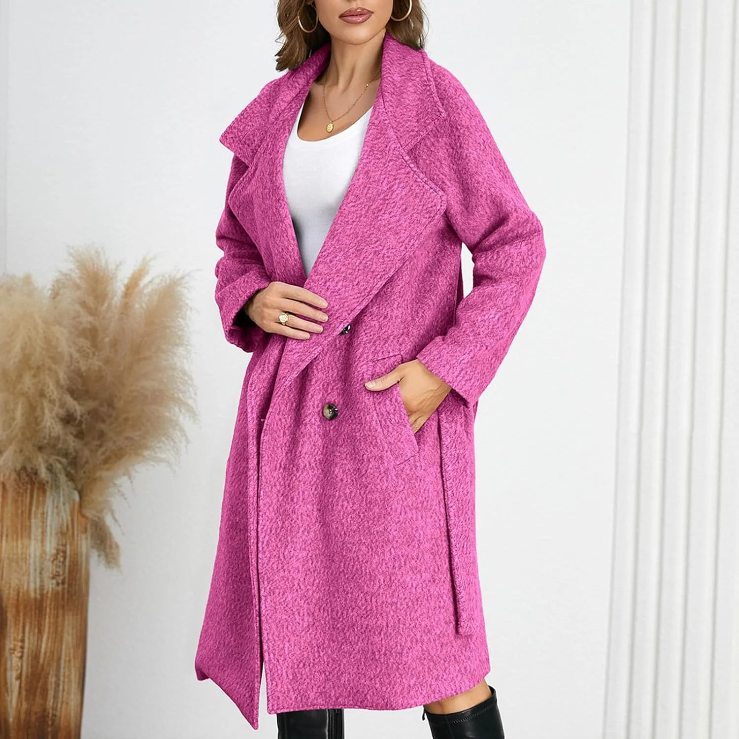 Winter Coats for Women Plus Size Long Puffer Coats Down Thicken Warm Quilted Jacket Mid-Length Outerwear