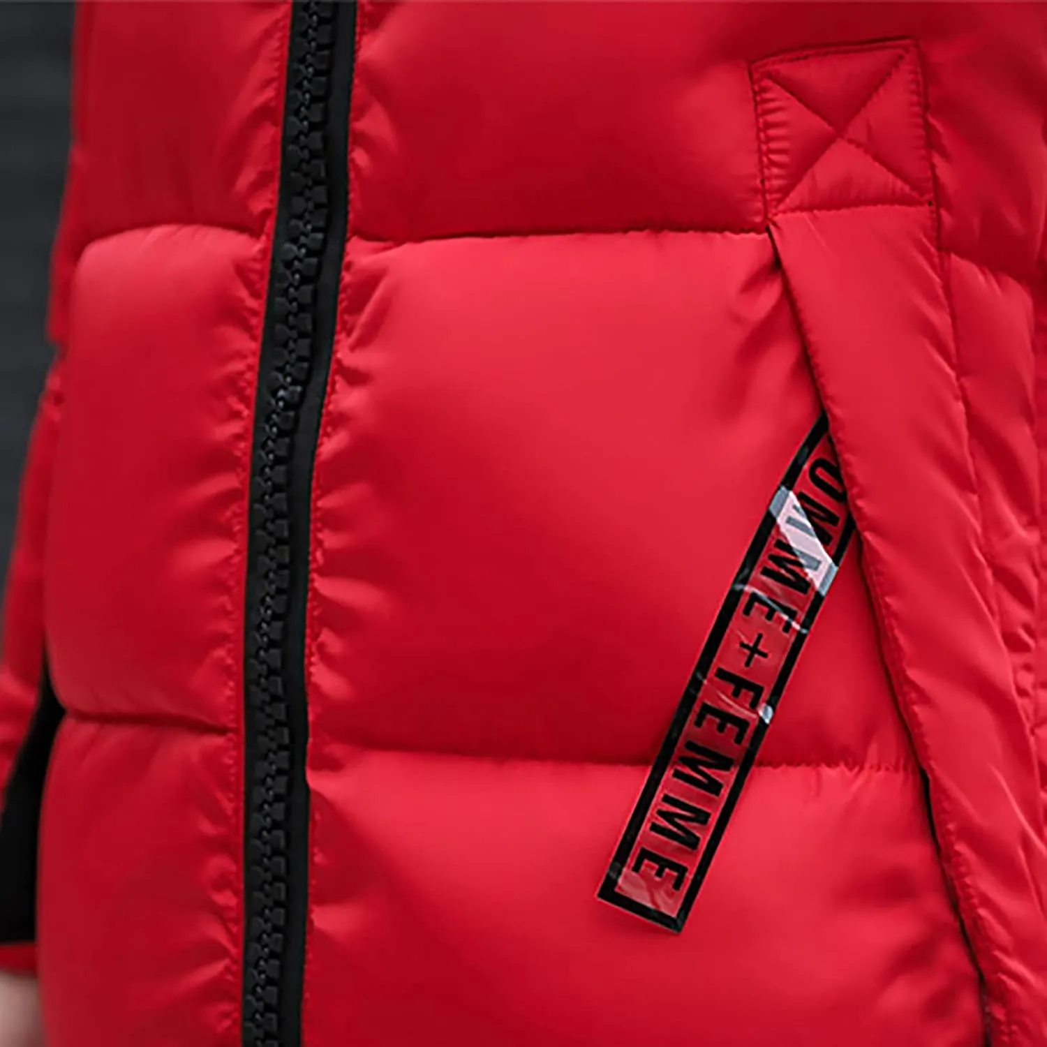 Women Furry Hooded Puffer Jacket Quilted Down Jackets Zip Up Faux Fur Hoodie Coats Long Winter Thick Overcoat