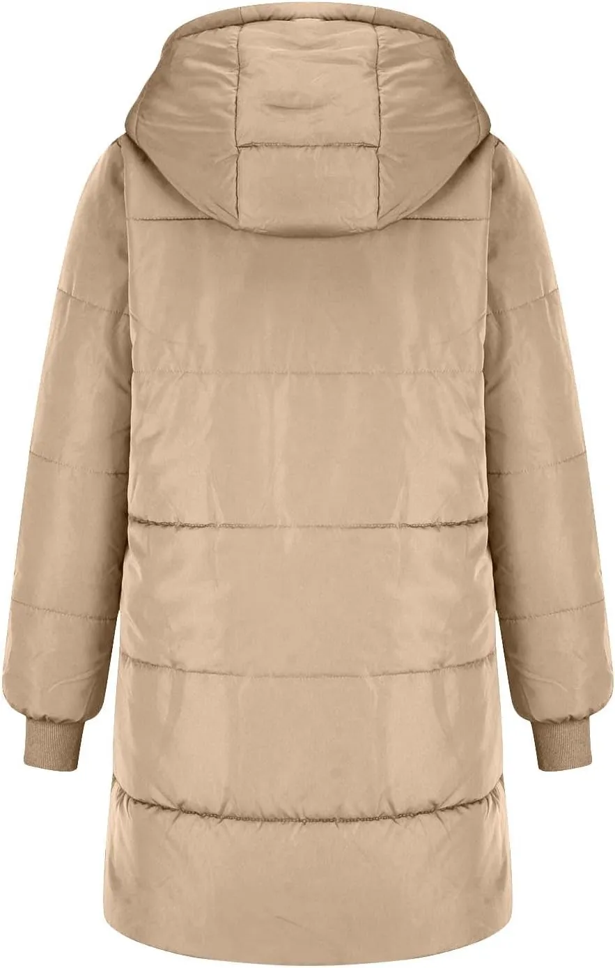 Women's 2024 Winter Clothes Oversized Shearling Fleece Long Coats Jackets Full Zip Reversible Coats Versatile Coats