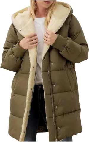 Women's 2024 Winter Clothes Oversized Shearling Fleece Long Coats Jackets Full Zip Reversible Coats Versatile Coats