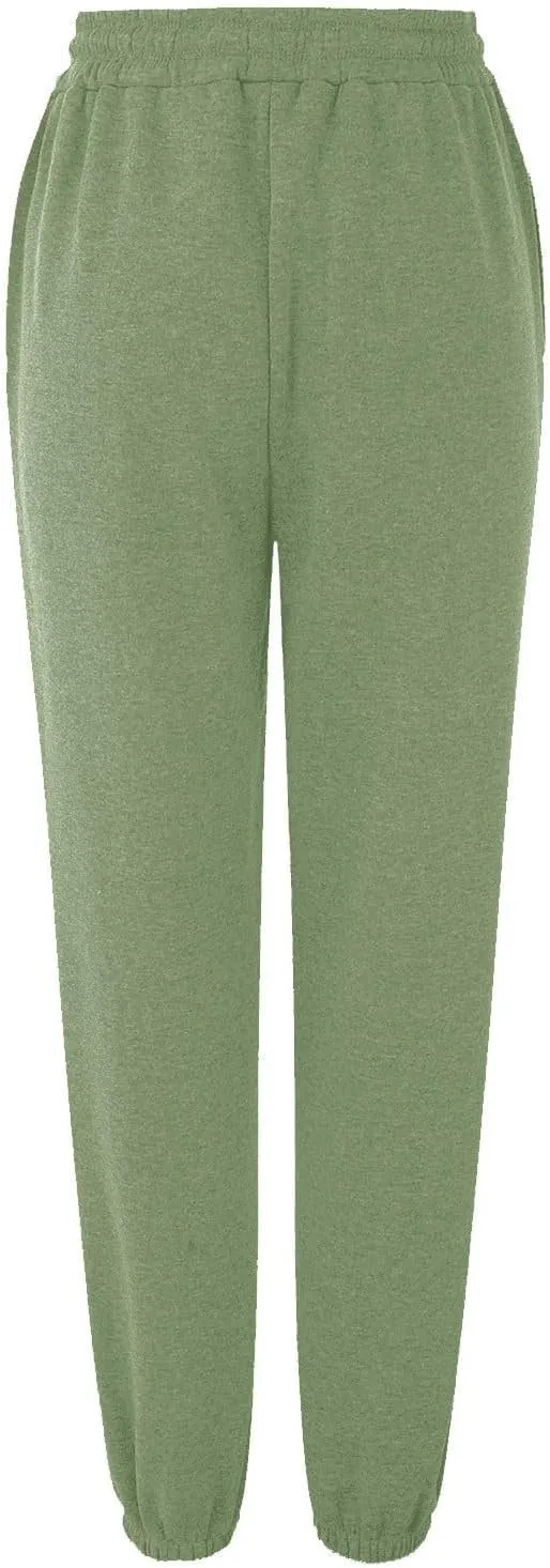 Women's Baggy Sweatpants Workout Active Joggers Pants High Waisted Drawstring Lounge Bottoms with Pockets