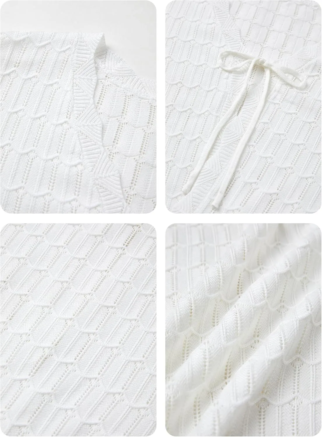 Women's Bolero Shrug 3/4 Sleeve Cropped Cardigan Tie Front Shrug Sweaters Casual Jacket for Dresses