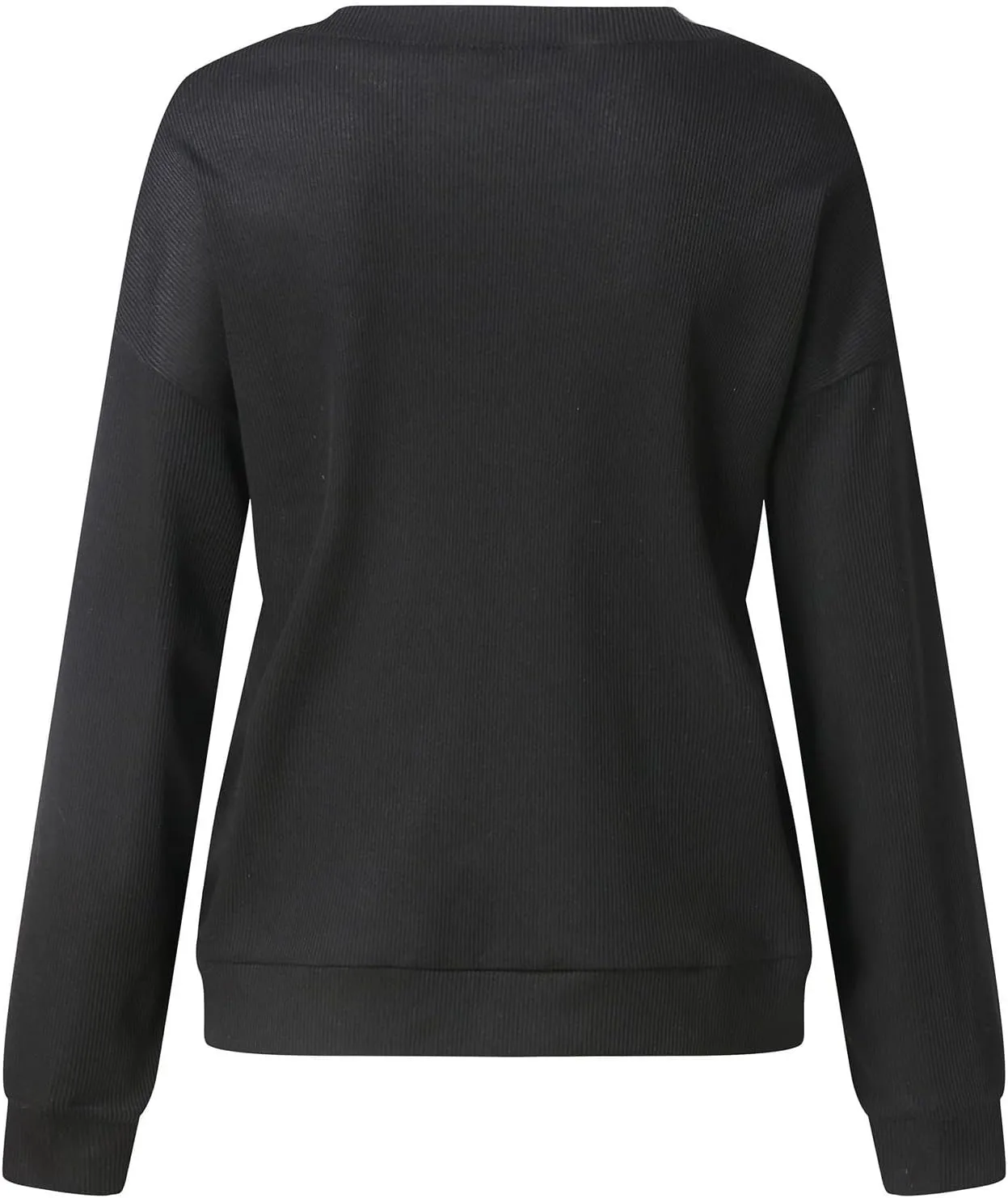 Women's Casual Long Sleeve Fall Tops 2023 Ribbed T-Shirt Thin Sweatshirt Cute Crew Neck Pullover Graphic Tops