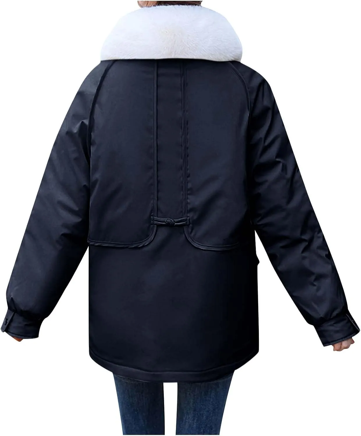 Women's Down Coat Winter Warm Puffer Jackets Thicken Quilted Puffy Jacket Parka 2024 Trendy Outwear with Fur Hood