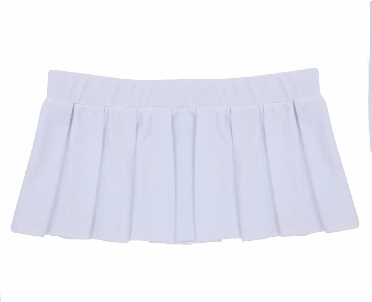Womens Sexy Schoolgirl Cosplay Costumes Pleated Mini Skirt Ruffle Lingerie Bodycon Dress