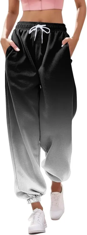 Women's Sweatpants Baggy Jogger Pants Trendy Plus Size Oversized Sweatpant with Pockets