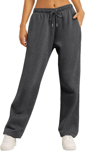 Womens Sweatpants Fashion Comfy Bottoms Sports Ski Cute Joggers Casual Comfort Drawstring Pants Trousers