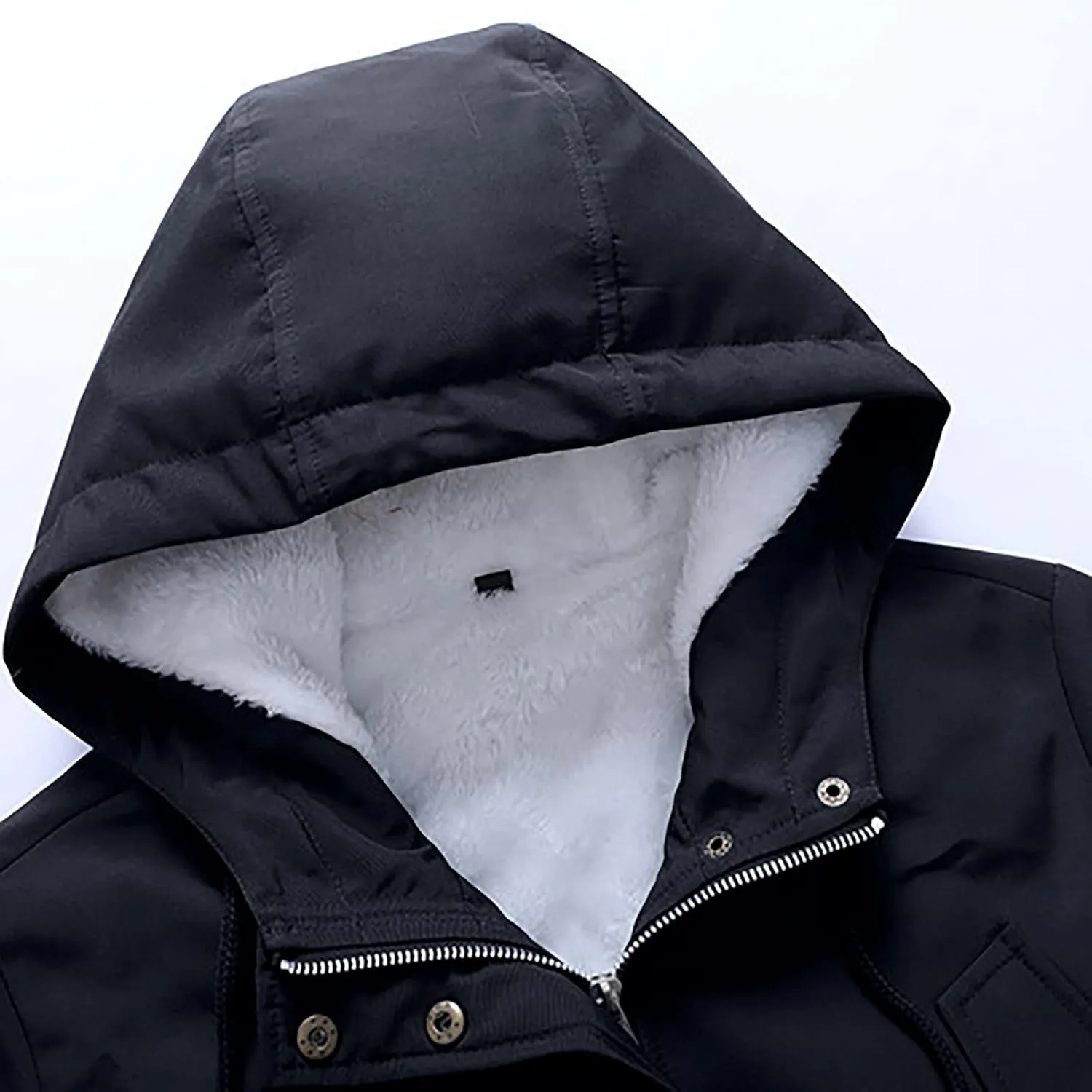 Womens Thicken Winter Coats with Faux Fur Hood Warm Fleece Sherpa Lined Anoraks Military Jackets Parka Outerwear 2024