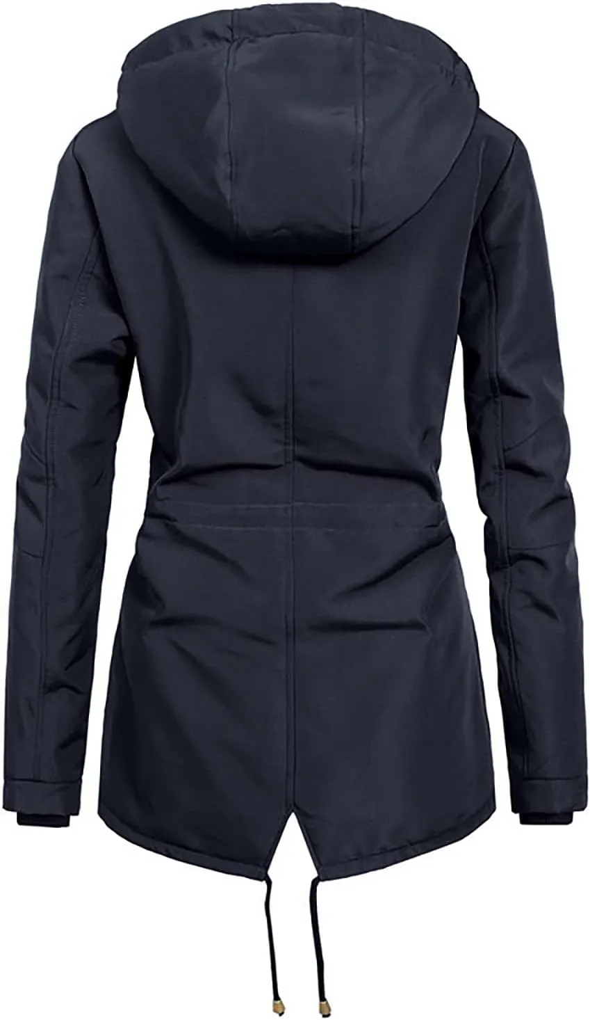 Womens Thicken Winter Coats with Faux Fur Hood Warm Fleece Sherpa Lined Anoraks Military Jackets Parka Outerwear 2024