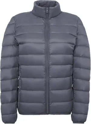Women's Winter Casual Quilted Jackets Faux Fur Removable Hood Winter Jacket Parka Full Zip Black Padded Coats