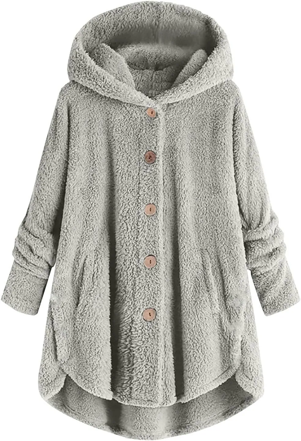 Women's Winter Coat Sherpa Lined Zip Hoodie Long Sweatshirt Warm Fleece Lining Heavyweight Hooded Jacket 2024 Trendy