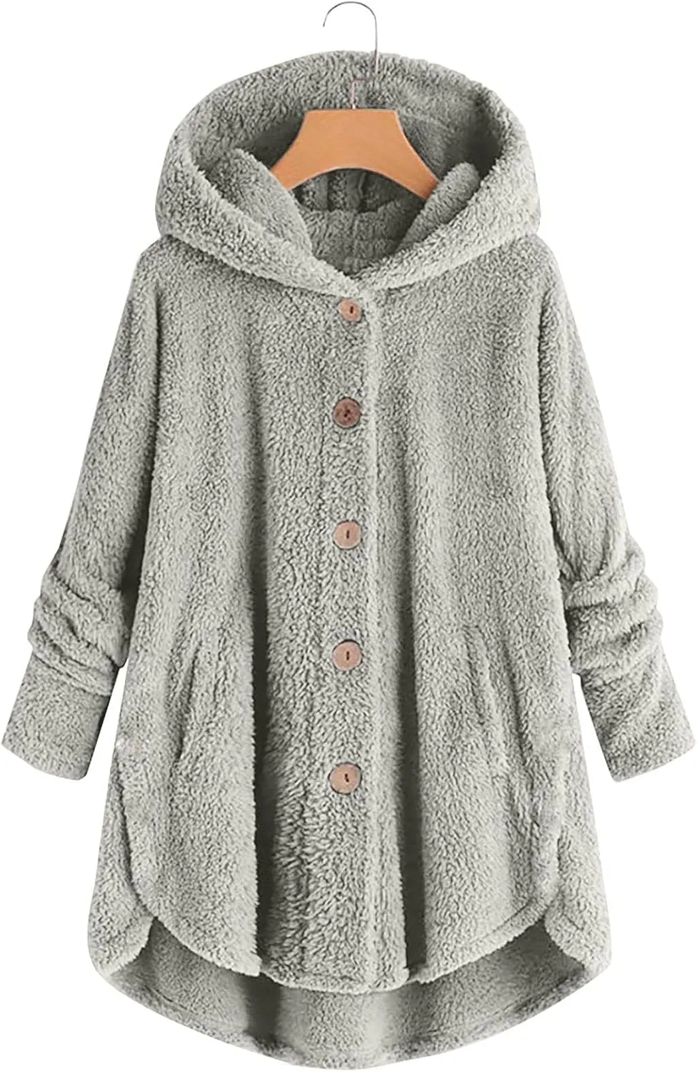 Women's Winter Coat Sherpa Lined Zip Hoodie Long Sweatshirt Warm Fleece Lining Heavyweight Hooded Jacket 2024 Trendy