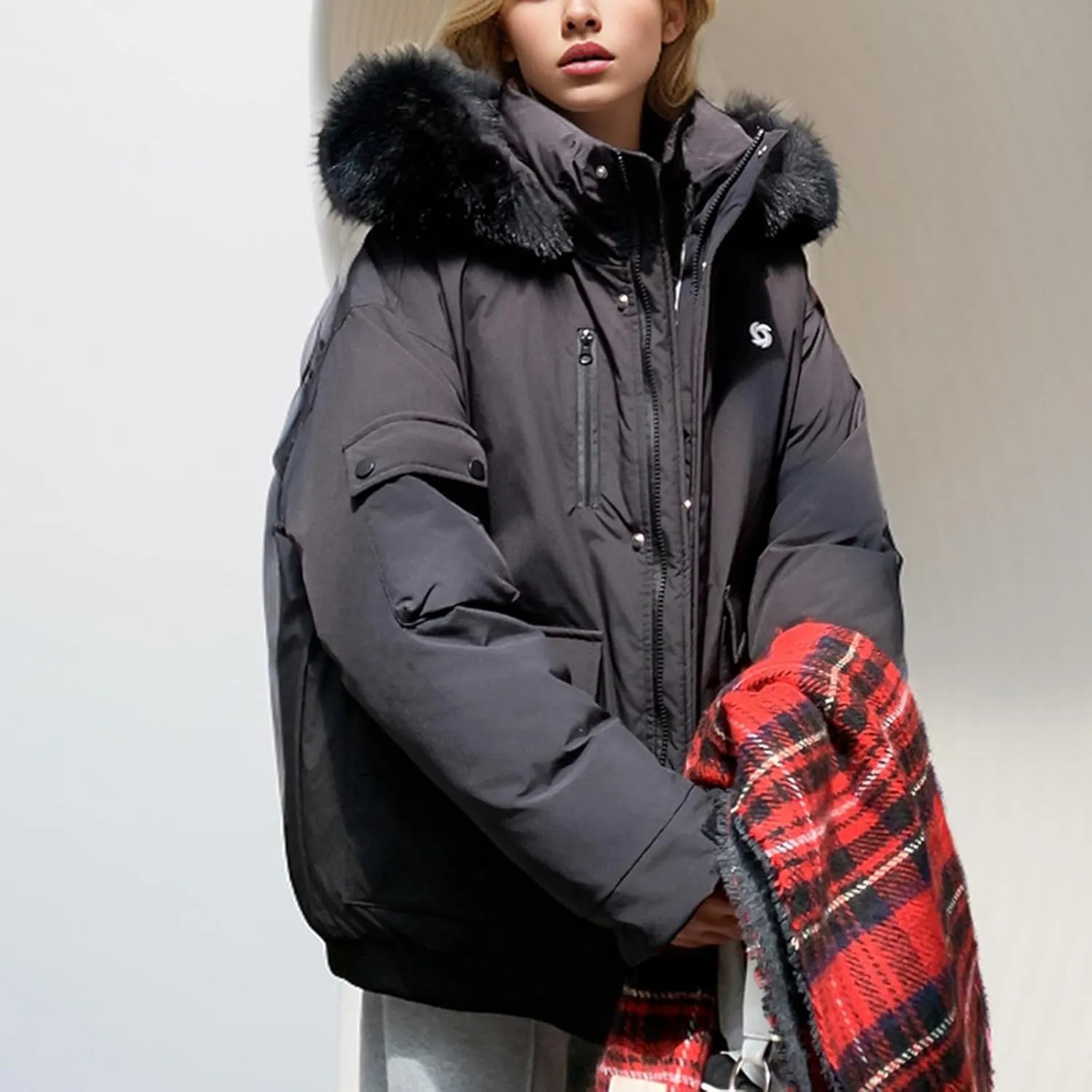 Women's Winter Coat Warm Parka Jacket Puffer Quilted Thicken Hooded Outerwear Coats Zip Up Casual Down Jackets