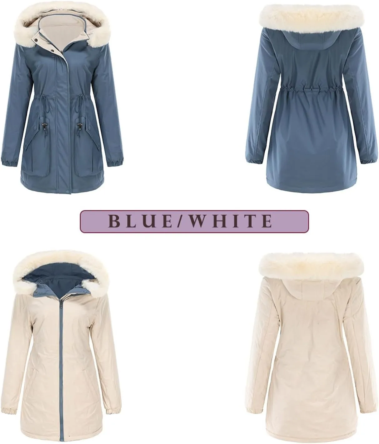 Women's Wool Blend Pea Coat Lapel Single Breasted Coat Casual Trendy Jacket Business Overcoat Trench Coats with Belt