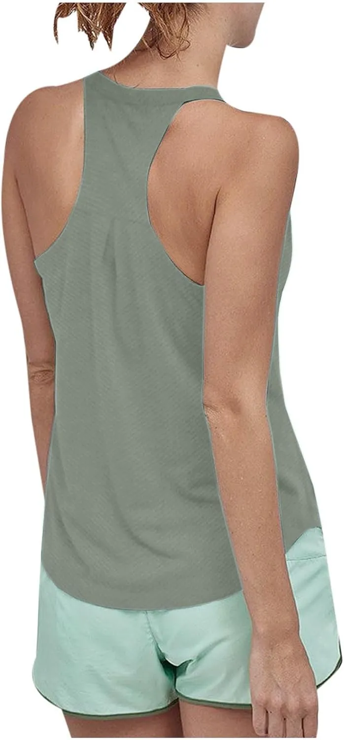 Workout Racerback Tank Tops for Women Sleeveless Athletic Tops Flowy Soft Loose Fit Gym Quick Dry Running Shirts