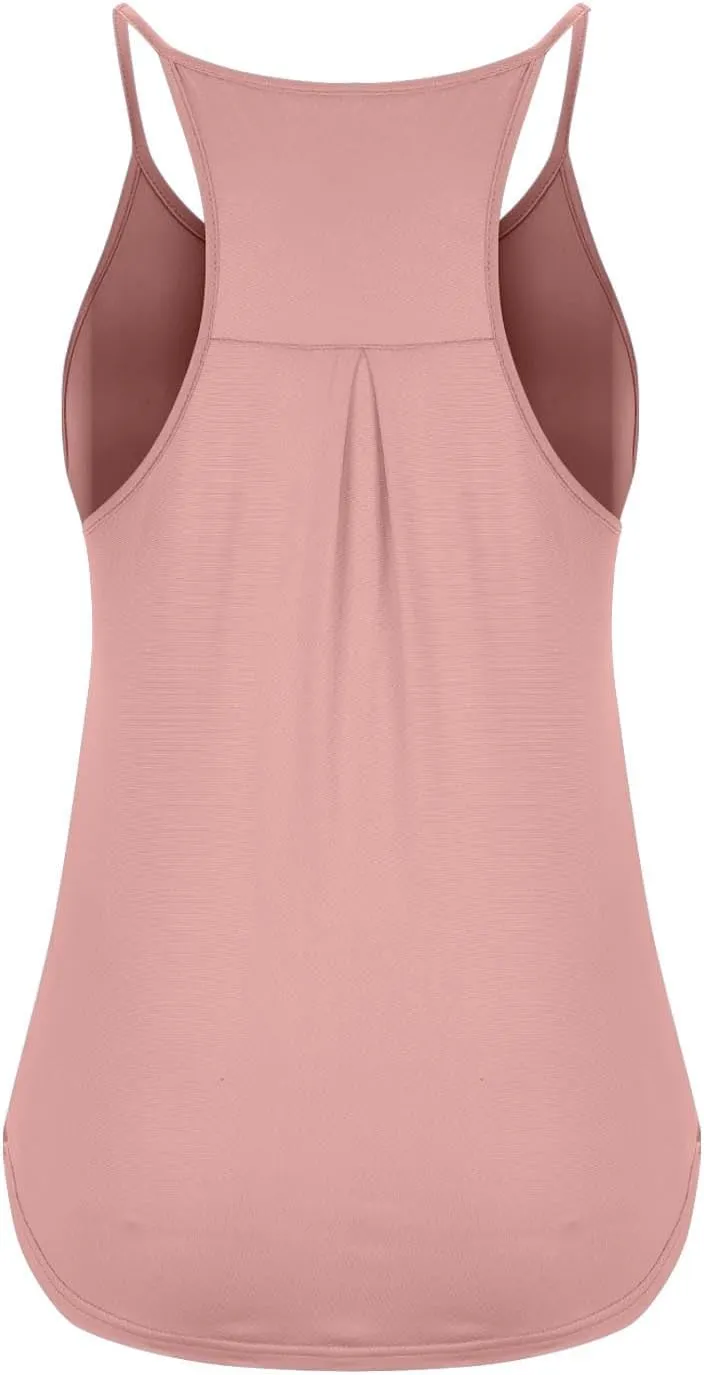 Workout Racerback Tank Tops for Women Sleeveless Athletic Tops Flowy Soft Loose Fit Gym Quick Dry Running Shirts