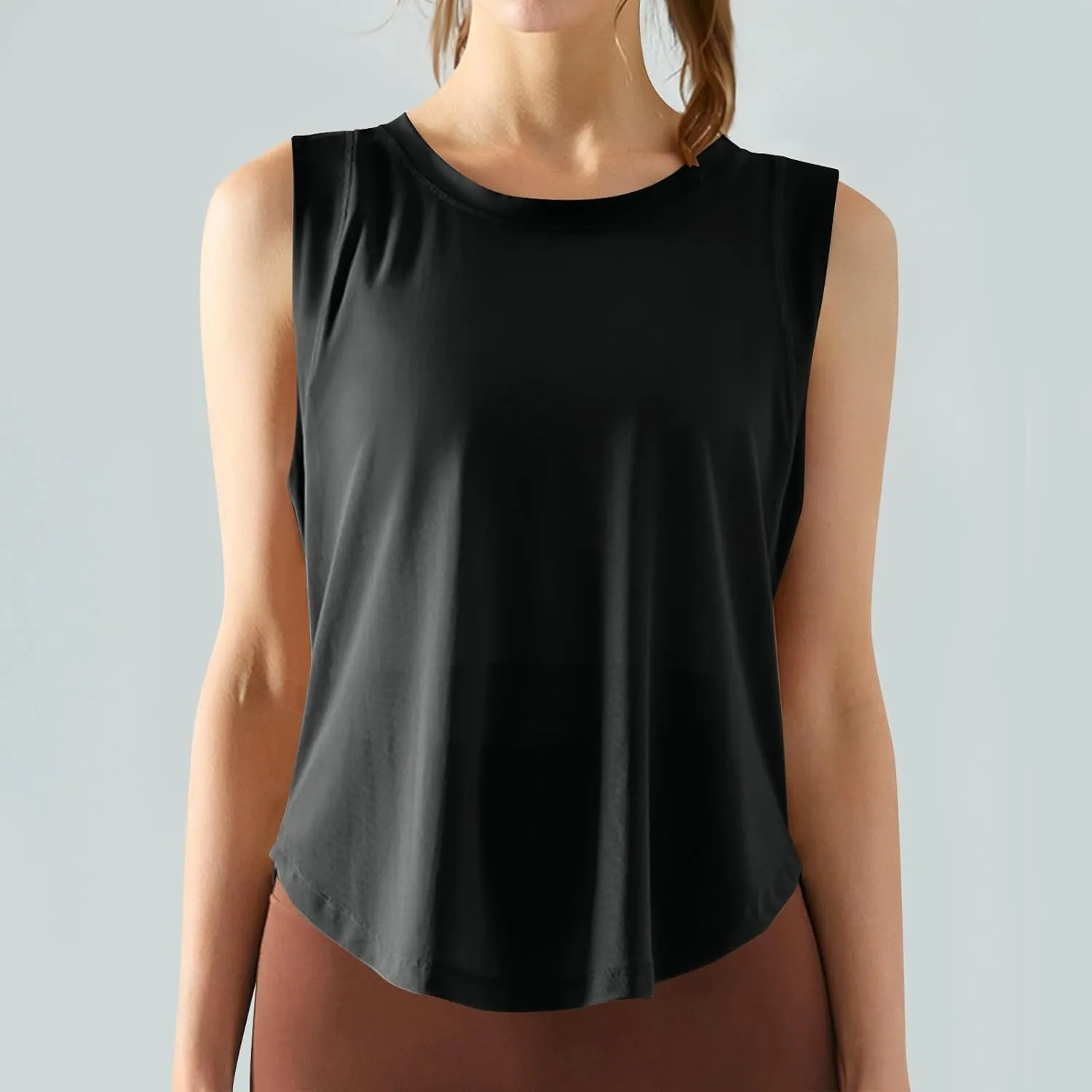 Workout Tank Tops for Women Summer Lightweight Tops Sleeveless Loose Athletic Gym Quick Dry Breath Mesh Yoga Shirts