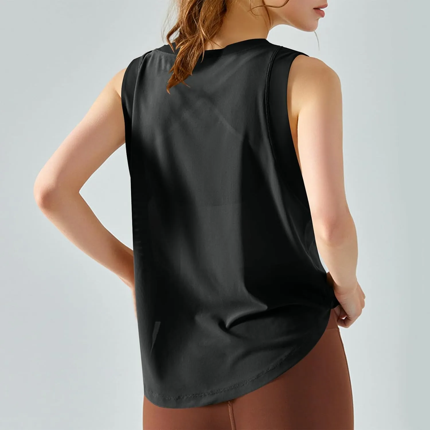 Workout Tank Tops for Women Summer Lightweight Tops Sleeveless Loose Athletic Gym Quick Dry Breath Mesh Yoga Shirts