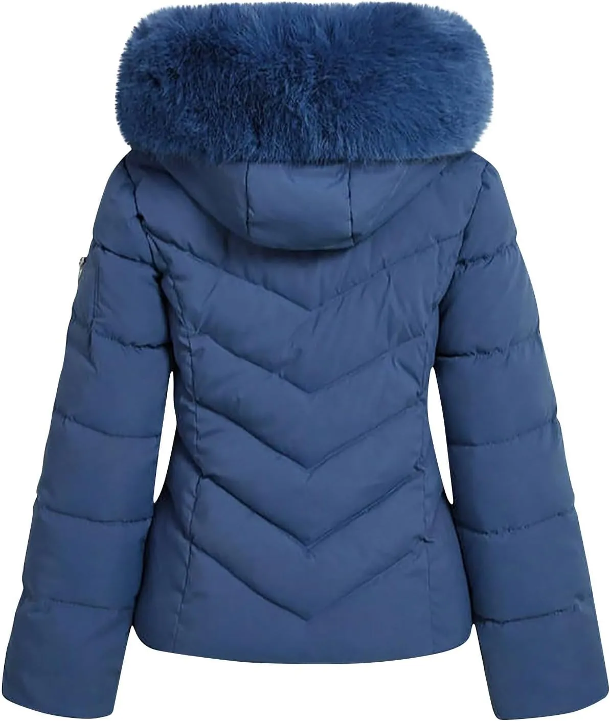 XOWRTE Women's Down Jacket Winter Mid Lenght Down Puffer Coats Ladies Lightweight Jackets Woman Hooded Thick Warm Parka