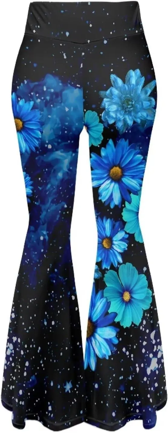YEXIATODO Flared Yoga Pants for Women Girls Bootleg Yoga Pants Bell Bottom Pants Soft Flared Leggings Hippie Pants Tights