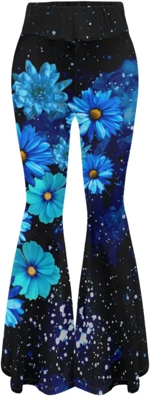 YEXIATODO Flared Yoga Pants for Women Girls Bootleg Yoga Pants Bell Bottom Pants Soft Flared Leggings Hippie Pants Tights