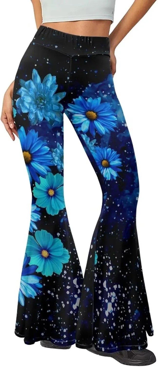 YEXIATODO Flared Yoga Pants for Women Girls Bootleg Yoga Pants Bell Bottom Pants Soft Flared Leggings Hippie Pants Tights