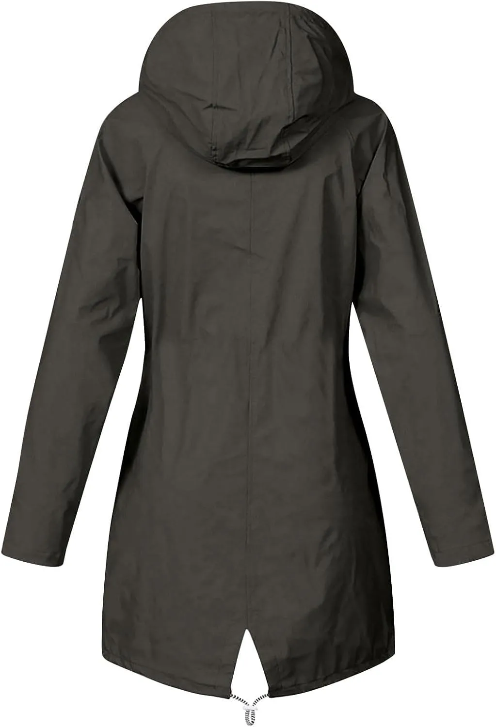 ZEFOTIM Womens Rain Jacket with Hood Waterproof Light Weight Casual Raincoat with Pockets Zip Up Hiking Jackets Clothes